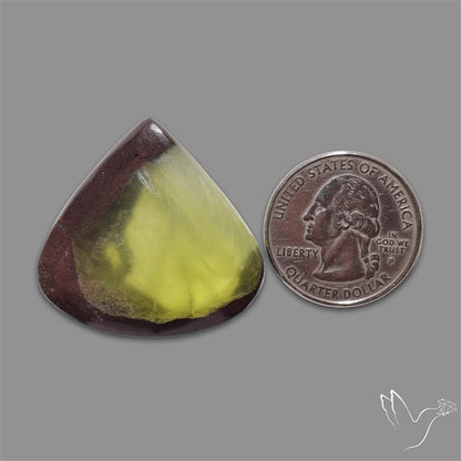 Bi-Colour Australian Prehnite Cabochon