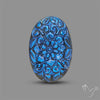 Handcarved Labradorite Deep Blues Mughal Carving