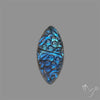 Handcarved Labradorite Deep Blues Mughal Carving