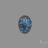 Handcarved Labradorite Deep Blues Mughal Carving