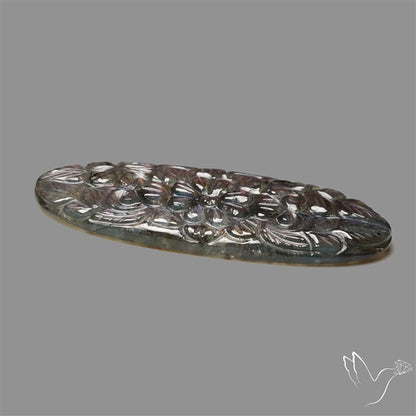 Purple Spectrolite Mughal Carving Handcarved
