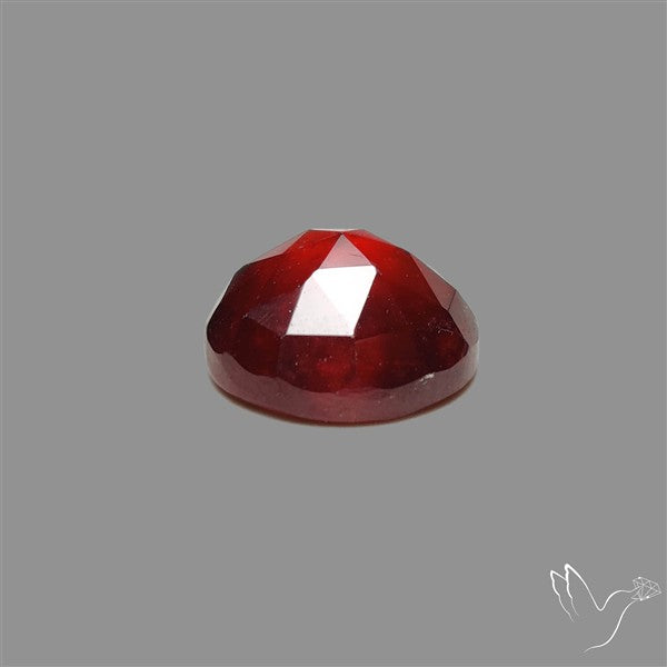 Rose Cut Gemmy Hessonite Garnet