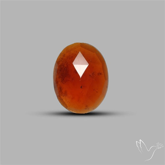 Rose Cut Gemmy Hessonite Garnet