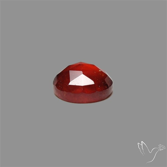 Rose Cut Gemmy Hessonite Garnet