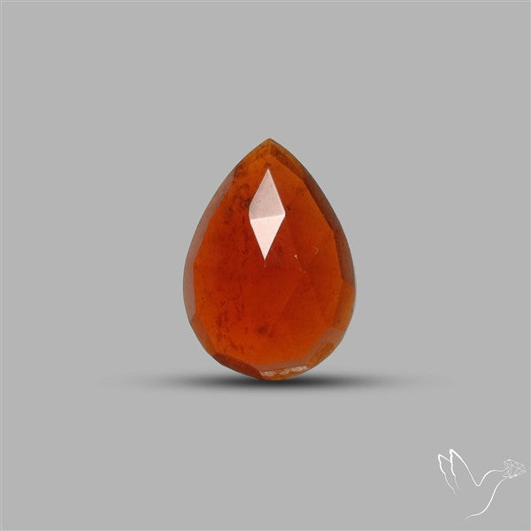 Rose Cut Gemmy Hessonite Garnet