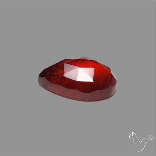 Rose Cut Gemmy Hessonite Garnet