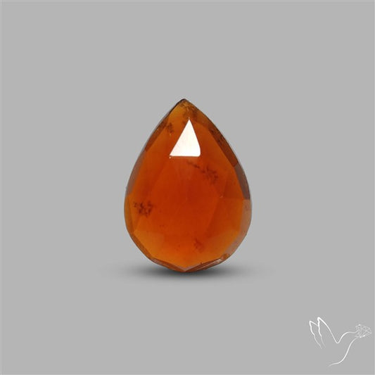Rose Cut Gemmy Hessonite Garnet