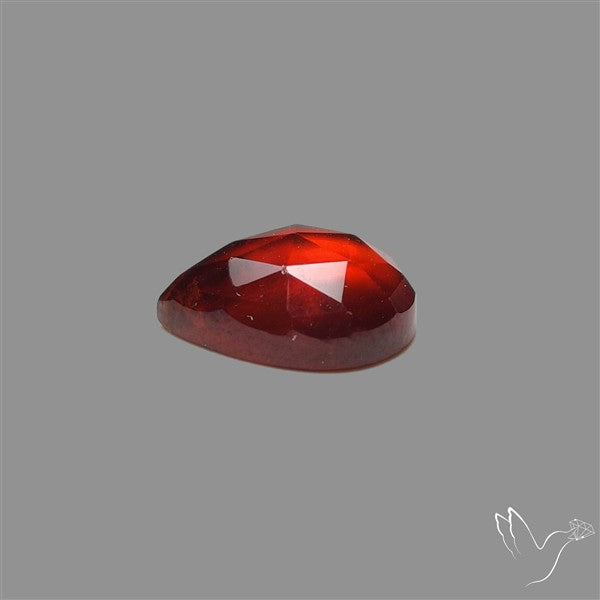 Rose Cut Gemmy Hessonite Garnet