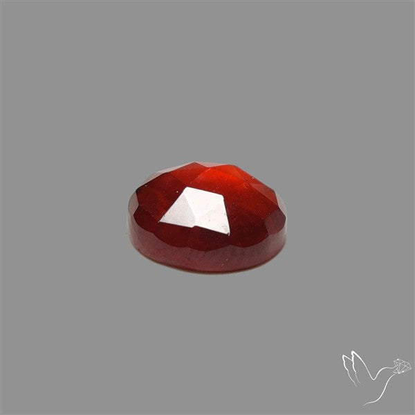 Rose Cut Gemmy Hessonite Garnet