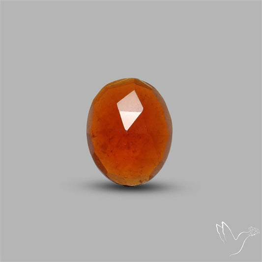 Rose Cut Gemmy Hessonite Garnet