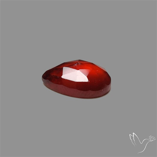 Rose Cut Gemmy Hessonite Garnet