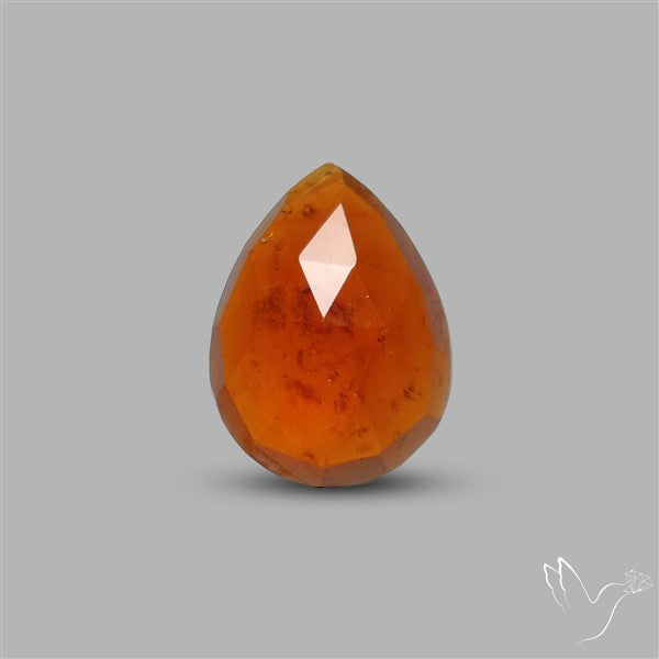 Rose Cut Gemmy Hessonite Garnet