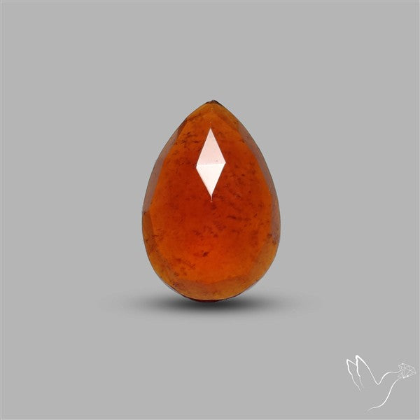 Rose Cut Gemmy Hessonite Garnet