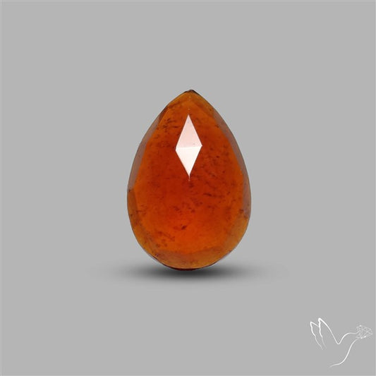 Rose Cut Gemmy Hessonite Garnet