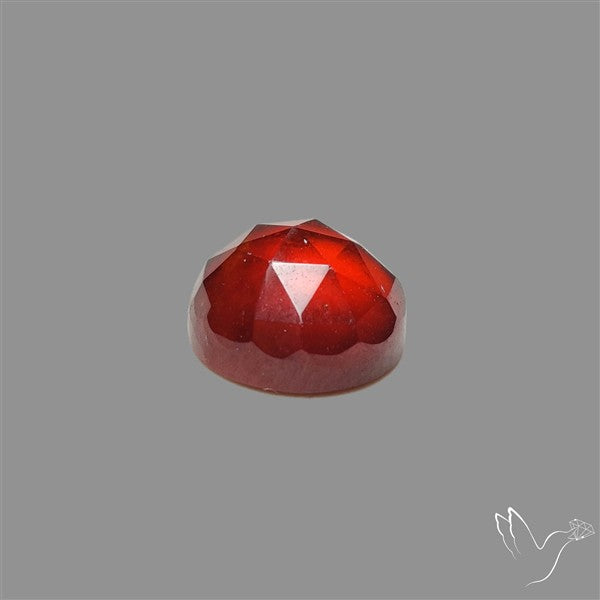 Rose Cut Gemmy Hessonite Garnet
