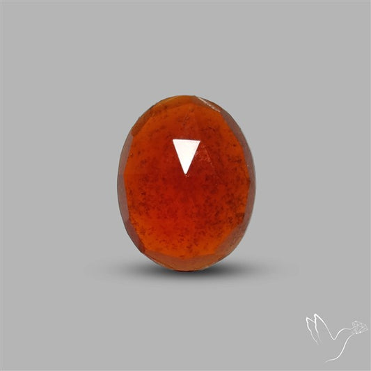 Rose Cut Gemmy Hessonite Garnet