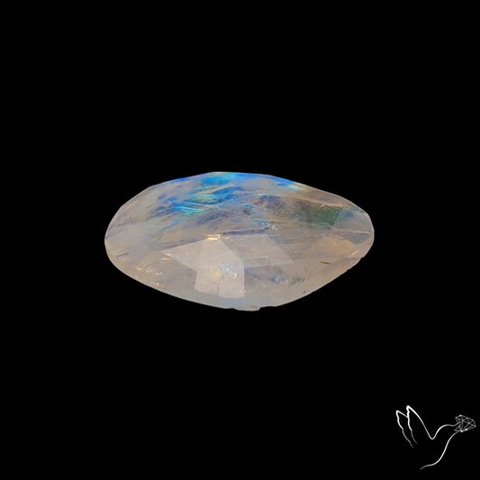 Rose Cut Rainbow Moonstone