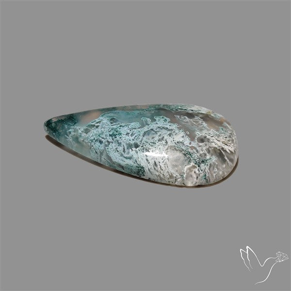Horse Canyon Moss Agate Cabochon