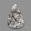 Black Tourmalinated Quartz Cabochon
