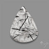 Black Tourmalinated Quartz Cabochon