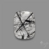 Black Tourmalinated Quartz Cabochon
