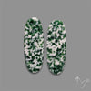 Chrome Diopside In Quartz Pair