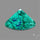 Lapis Inlay In Malachite Cabochon