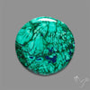 Lapis Inlay In Malachite Cabochon