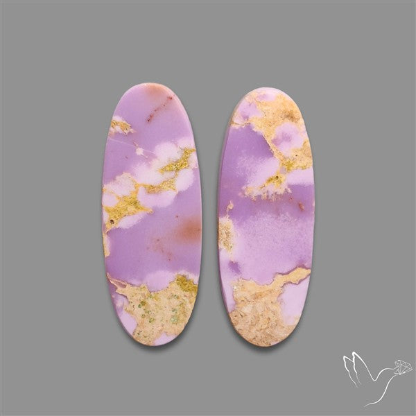 Phosphosiderite Cabochons Pair