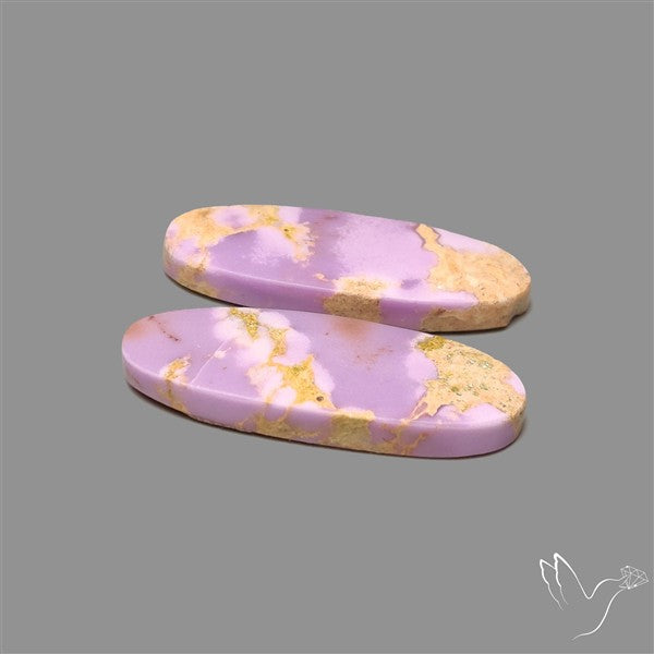 Phosphosiderite Cabochons Pair