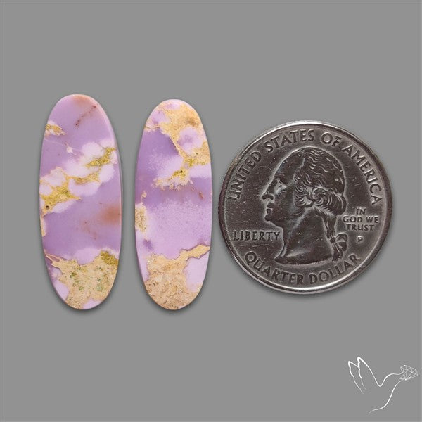 Phosphosiderite Cabochons Pair