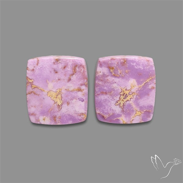 Phosphosiderite Cabochons Pair