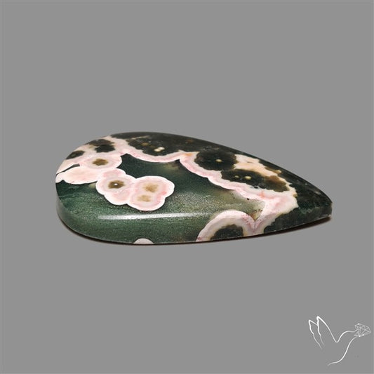 Orbicular Ocean Jasper Cabochon