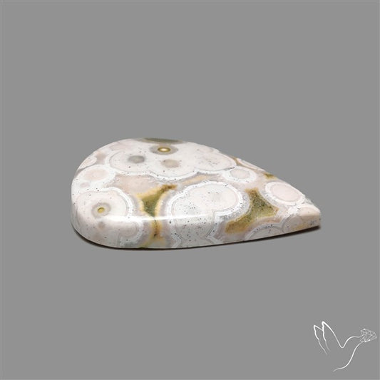 Orbicular Ocean Jasper Cabochon
