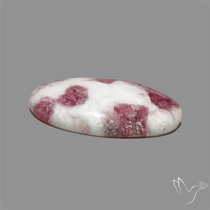 Pink Tourmaline In Quartz Cabochon