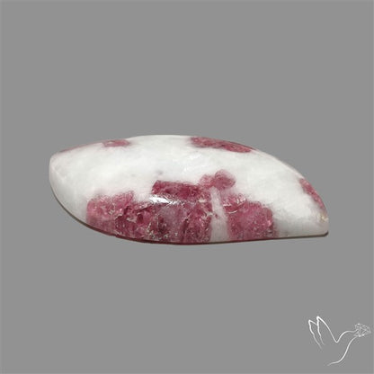Pink Tourmaline In Quartz Cabochon