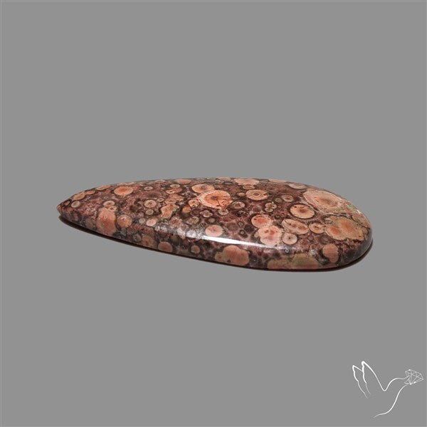 Poppy Jasper Cabochon with perfect orbicular patterns