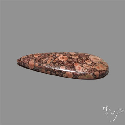Poppy Jasper Cabochon with perfect orbicular patterns
