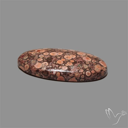 Poppy Jasper Cabochon with perfect orbicular patterns