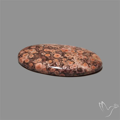 Poppy Jasper Cabochon with perfect orbicular patterns