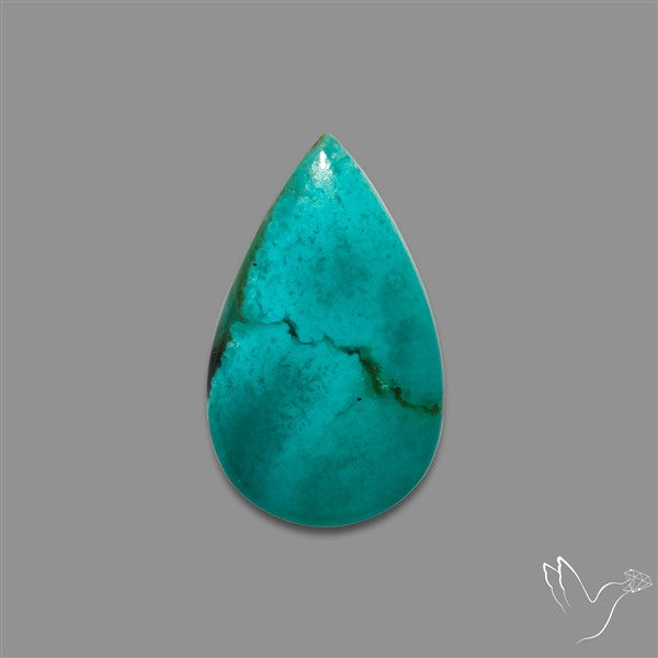 Gem Silica Chrysocolla Cabochon Rare Mineral