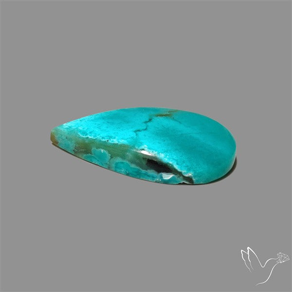 Gem Silica Chrysocolla Cabochon Rare Mineral