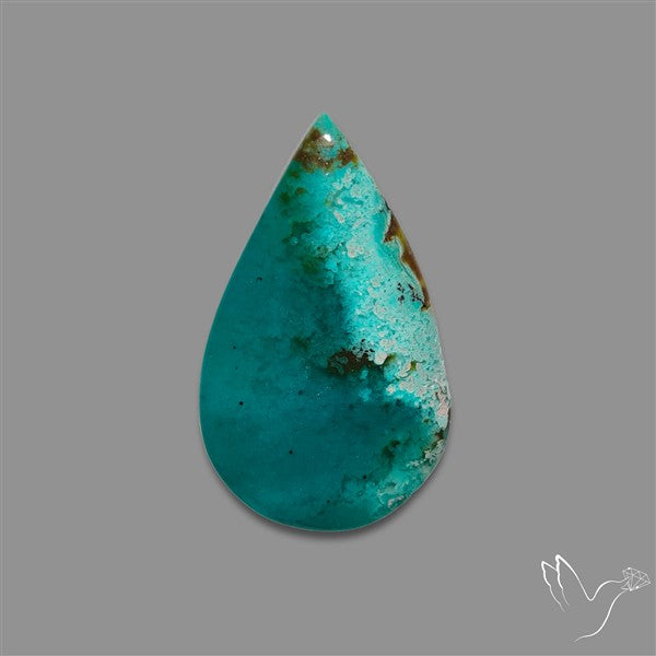 Gem Silica Chrysocolla Cabochon Rare Mineral