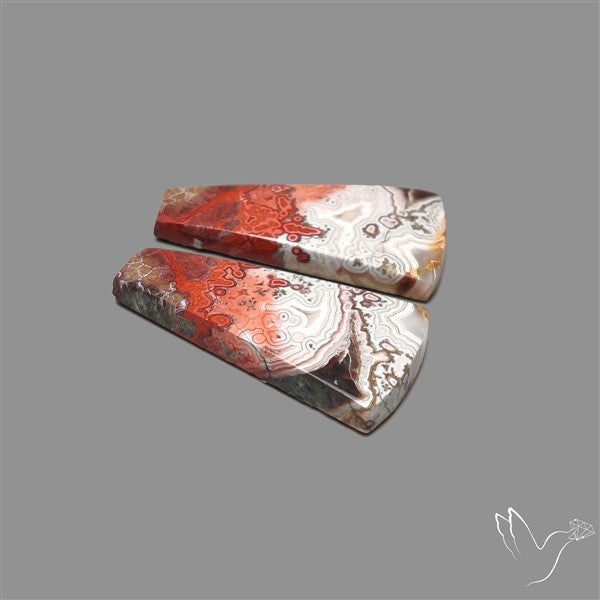 Crazylace Agate Cabochons Pair