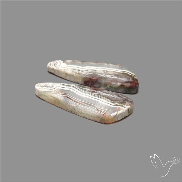 Crazylace Agate Cabochons Pair