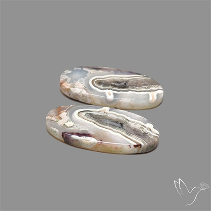 Crazylace Agate Cabochons Pair