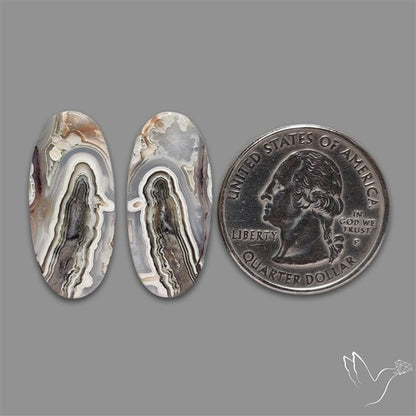 Crazylace Agate Cabochons Pair