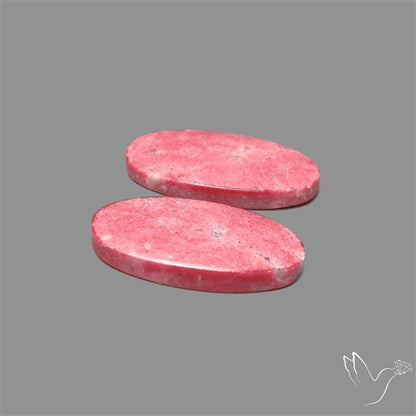 Thulite Cabochons Pair