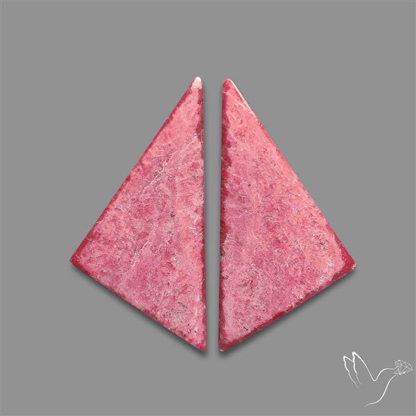 Thulite Cabochons Pair