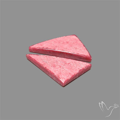 Thulite Cabochons Pair